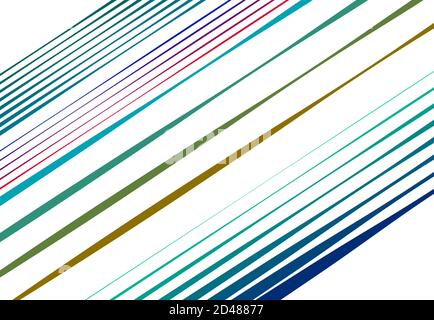 Diagonal, oblique, slanted random lines, stripes. Vector illustration Stock Vector