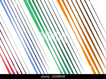 Diagonal, oblique, slanted random lines, stripes. Vector illustration Stock Vector