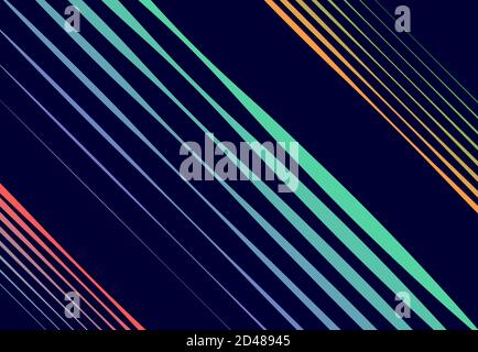Diagonal, oblique, slanted random lines, stripes. Vector illustration Stock Vector