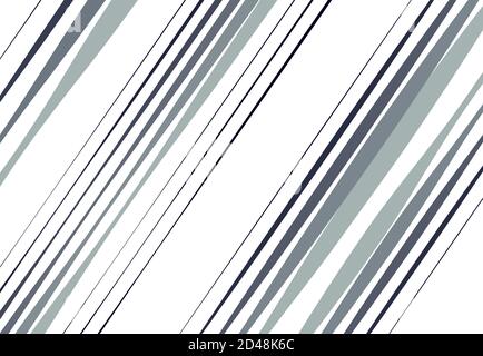 Diagonal, oblique, slanted random lines, stripes. Vector illustration Stock Vector