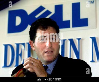 Dell Chairman And Ceo Michael Dell Speaks At A News Conference In Kuala Lumpur May 8 2001 Dell Said On Tuesday Dell Computer Corp Will Continue To Outpace Pc Market Growth Through