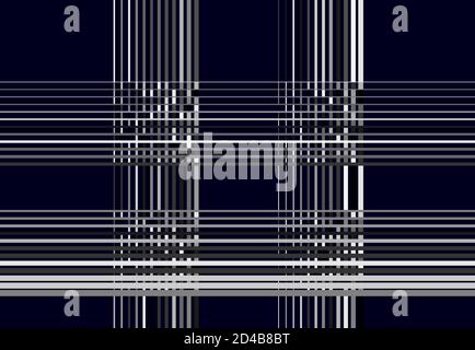 Grayscale mosaic style, tessellation mesh, grid, grill of intersecting straight parallel lines, stripes. Interlace, interlock lines Stock Vector