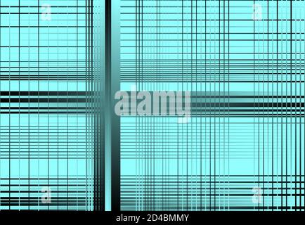 Colorful, black gradient grid, mesh, lattice or grille. Intersected lines editable vector illustration Stock Vector