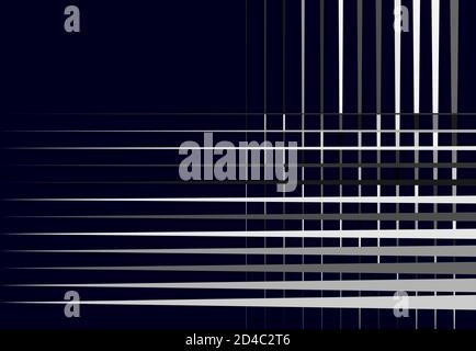 Grayscale mosaic style, tessellation mesh, grid, grill of intersecting straight parallel lines, stripes. Interlace, interlock lines Stock Vector