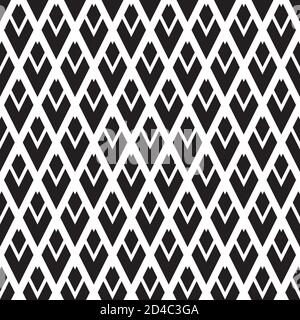 Seamless texture with black geometric forms Stock Vector