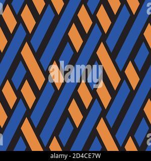 seamless pattern with oblique colored lines Stock Vector