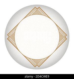 The Chinese White Jade Decorative Background Template Stock Vector