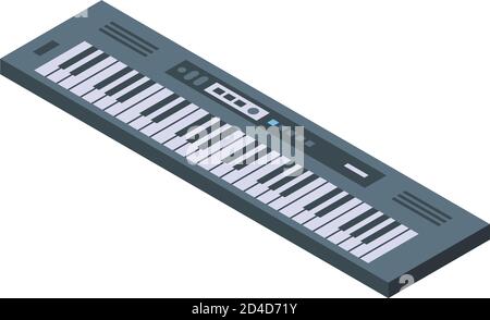 Synthesizer icon, isometric style Stock Vector