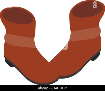 Ankle boots icon, isometric style Stock Vector