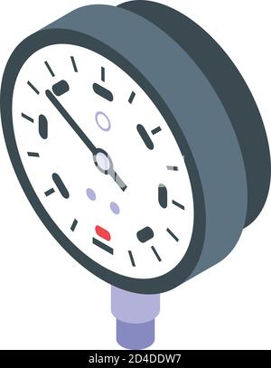 Energy manometer icon, isometric style Stock Vector