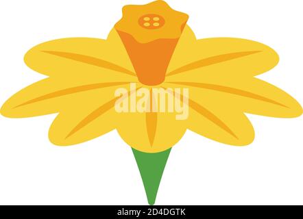 Cinnamon flower icon, isometric style Stock Vector