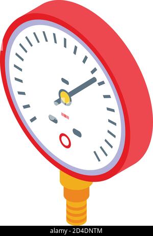 Manometer machine icon, isometric style Stock Vector