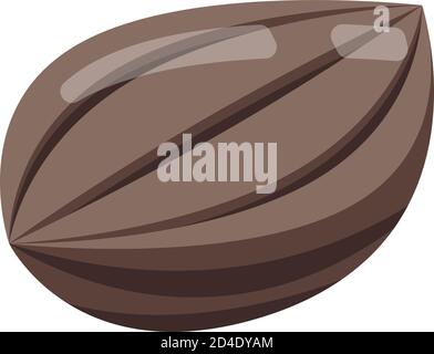 Cinnamon seed icon, isometric style Stock Vector