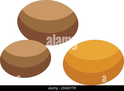 Arugula seed icon, isometric style Stock Vector
