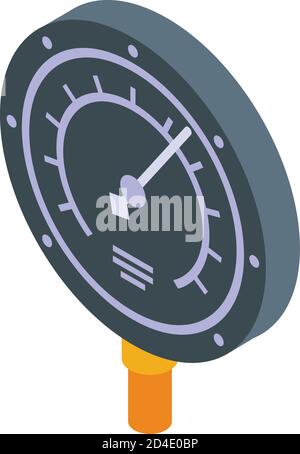 Manometer icon, isometric style Stock Vector