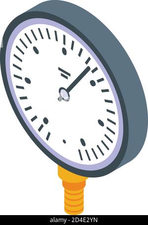High manometer icon, isometric style Stock Vector