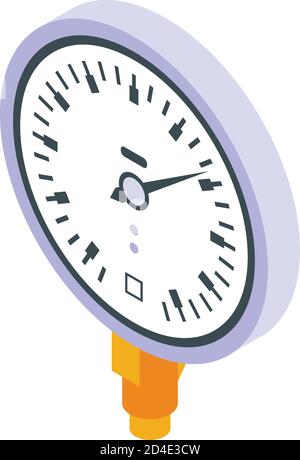 Air manometer icon, isometric style Stock Vector
