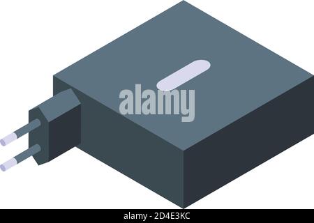 Super charger icon, isometric style Stock Vector