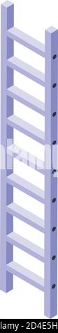 Rescuer ladder icon, isometric style Stock Vector