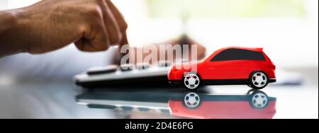 Car Loan And Finance Documents In Office Stock Photo