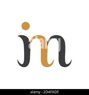 Initial letter jm logo or mj logo vector design template Stock Vector