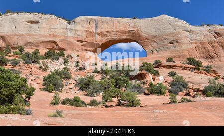 Spectacular Wilson Arch in Utah, USA. Stock Photo