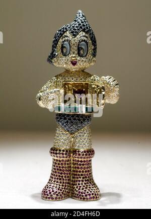 A 10 Cm 4 Inch Model Of Japan S Rocket Powered Boy Wonder Astro Boy Encrusted With