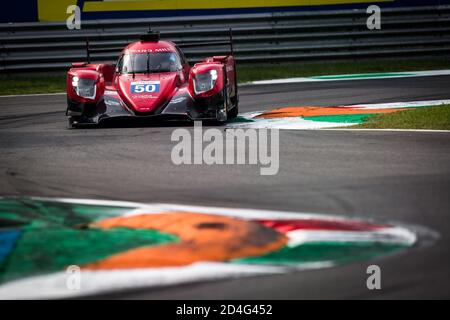 Monza, Italy, Italy. 09th Oct, 2020. 50 Visser Beitske (nld), Floersch Sophia (ger), Richard Mille Racing Team, Oreca 07 Gibson, action during the 2020 4 Hours of Monza, 4th round of the 2020 European Le Mans Series, from October 9 to 11, 2020 on the Autodromo Nazionale di Monza, Italy - Photo Thomas Fenetre/DPPI Credit: LM/DPPI/Thomas Fenetre/Alamy Live News Stock Photo