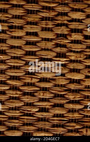 Brown Textured Braided Vimini Background Stock Photo