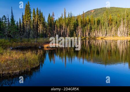 Huff Lake In Pend Oreille County, Washington State Stock Photo