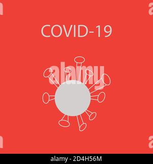icon for viral bacteria. Cartoon illustration. Microorganisms of the genus Bacillus. COVID-19 Stock Vector
