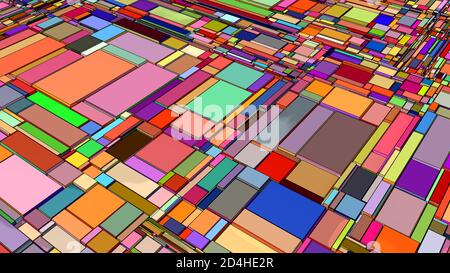 3d render. Abstract colorfully background illustration Stock Photo