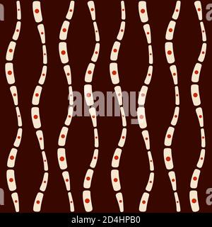 Abstract seamless pattern. Organic shapes. Regularly repeating structure of natural forms. Stylish texture. Smooth shapes. Vector color background. Stock Vector