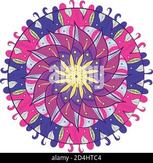 Mandala floral pattern Stock Vector
