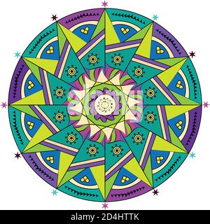 Mandala floral pattern Stock Vector