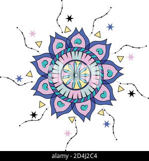 Mandala floral pattern Stock Vector