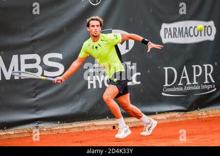 Parma, Italy. 09th Oct, 2020. Filippo Baldi during ATP Challenger 125 - Internazionali Emilia Romagna, Tennis Internationals in parma, Italy, October 09 2020 Credit: Independent Photo Agency/Alamy Live News Stock Photo