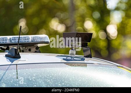 Police ANPR Camera Stock Photo