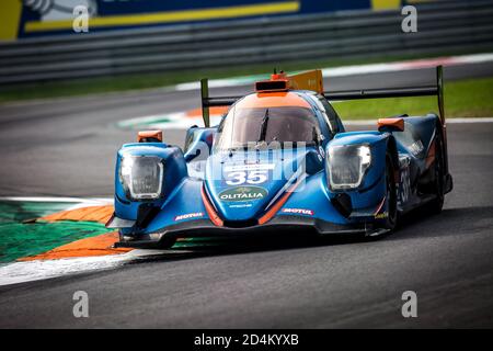 Monza, Italy, Italy. 09th Oct, 2020. 35 Dracone Francesco (ita), Campana Sergio (ita), BHK Motorsport, Oreca 07 Gibson, action during the 2020 4 Hours of Monza, 4th round of the 2020 European Le Mans Series, from October 9 to 11, 2020 on the Autodromo Nazionale di Monza, Italy - Photo Thomas Fenetre/DPPI Credit: LM/DPPI/Thomas Fenetre/Alamy Live News Stock Photo