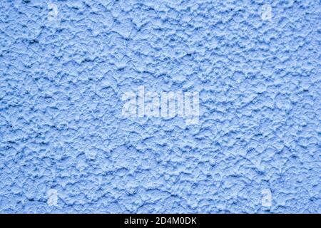 Structure of blue coloured cement plaster..Cement Plaster Stock Photo