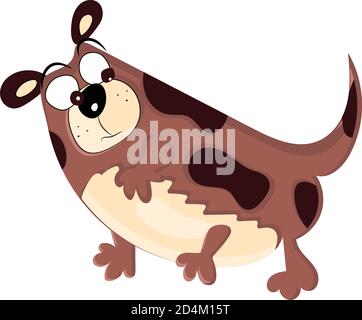 Dog cartoon kawaii Stock Vector