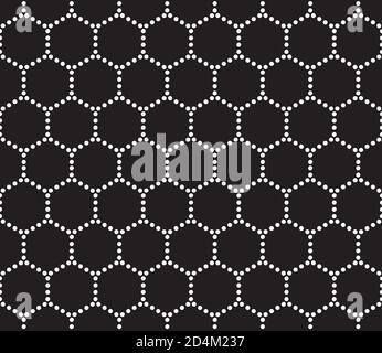 Seamless background with white circles(hexagon) Stock Vector