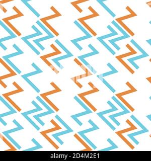 Seamless pattern with colored letter Z Stock Vector