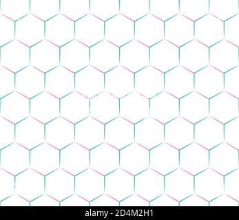 Seamless pattern with colored lines(hexagon) Stock Vector