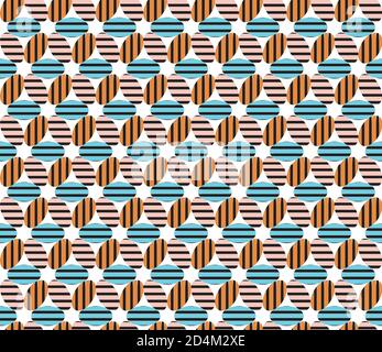 Colored seamless pattern with ellipse Stock Vector