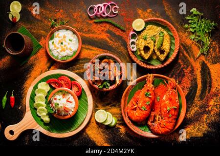 fish dishes are bengali delicacy Stock Photo