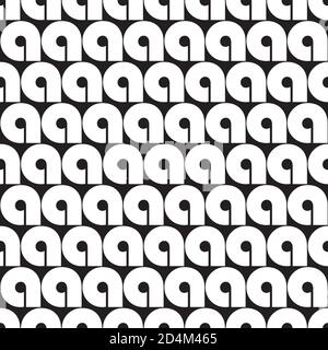 Seamless background with white letter a Stock Vector