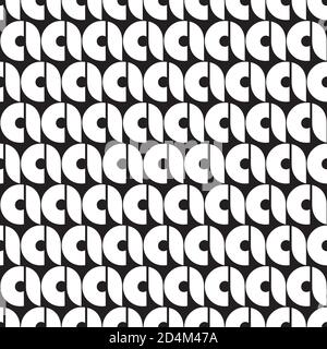 Seamless pattern with white letter a and leaf Stock Vector