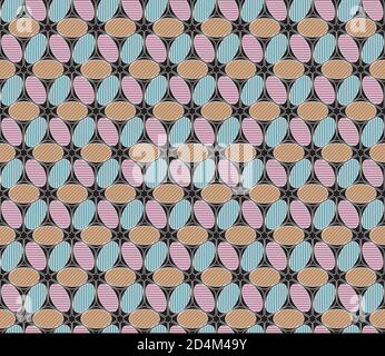 Seamless background with colored segments(cube) Stock Vector