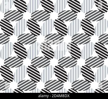Seamless pattern with gray ellipses Stock Vector